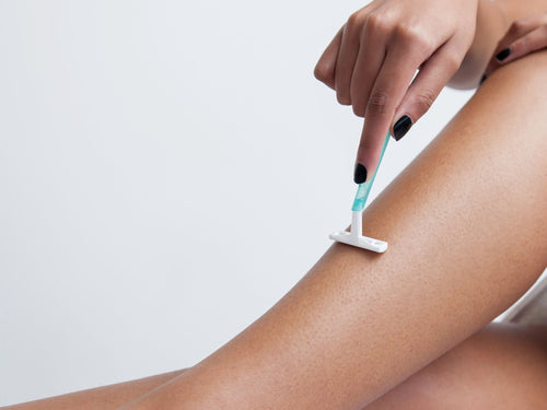 Shower Shaving by Feel with the Blade Bar